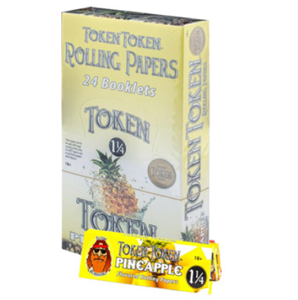Toke Token 1 1/4 Flavor Paper (Pineapple) - SmokeZone 420