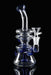8" Clear & Blue Recycle Showerhead Perc Dab Rig - SmokeZone 420
