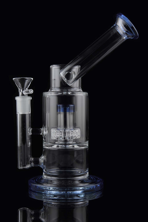 10" Blue Microscope Matrix Perc Water Pipe - SmokeZone 420