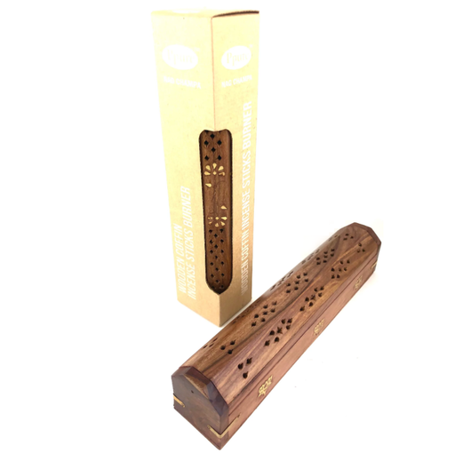Ppure Wooden Coffin Box Incense Stick Holder - SmokeZone 420