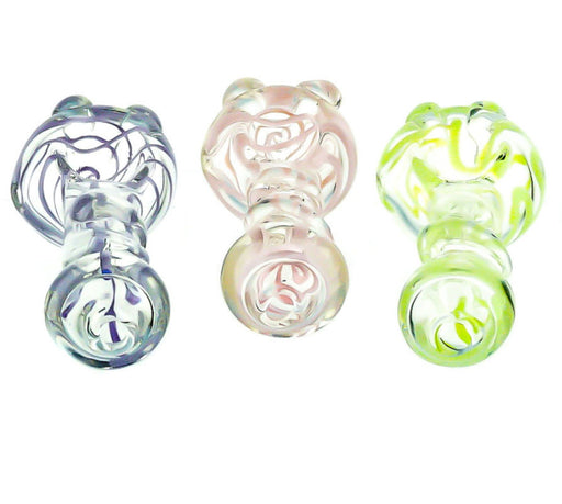3" Striped Slime Color Hand Pipe - SmokeZone 420