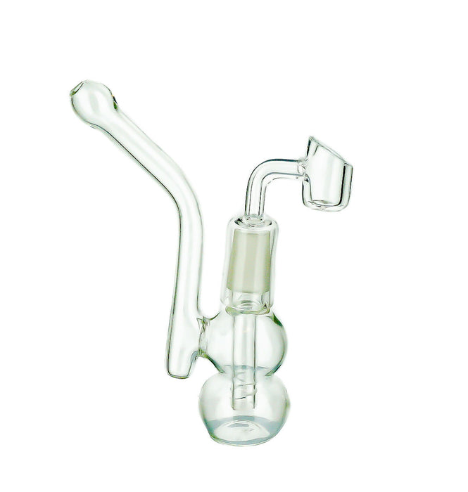 6" Double Bubble Clear Dab Rig - SmokeZone 420
