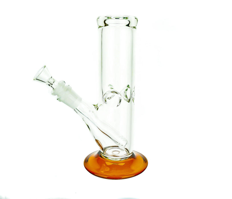 8" Color Wine Base Straight Tube Water Pipe - SmokeZone 420