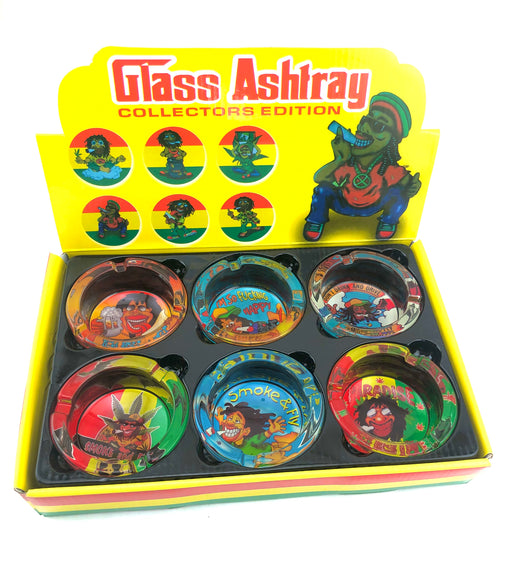 Rasta Man Glass Astray Display - SmokeZone 420