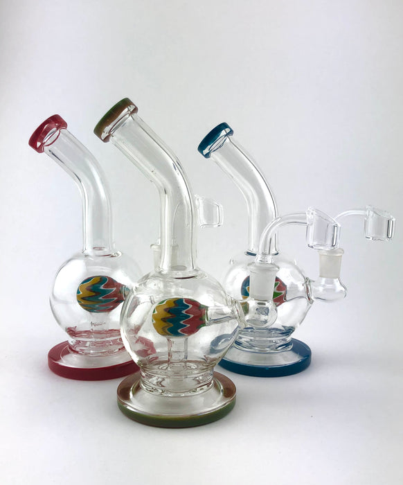 8"Curved Mouth Reverse Chamber Dab Rig - SmokeZone 420