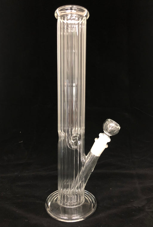 14" Lined Straight Tube Clear Water Pipe - SmokeZone 420