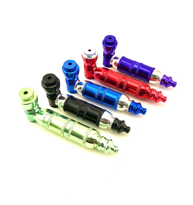 4" Full Color Extended Metal Pipe (5 Pack) - SmokeZone 420