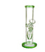 8" Green Mouth & Base Straight Tube Water Pipe - SmokeZone 420