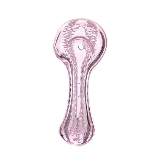 3" Pink Tube Inside Work Spoon Pipe - SmokeZone 420
