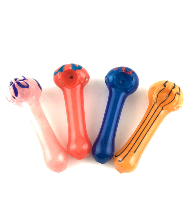 4.5" Solid Frit Color Hand Pipe - SmokeZone 420