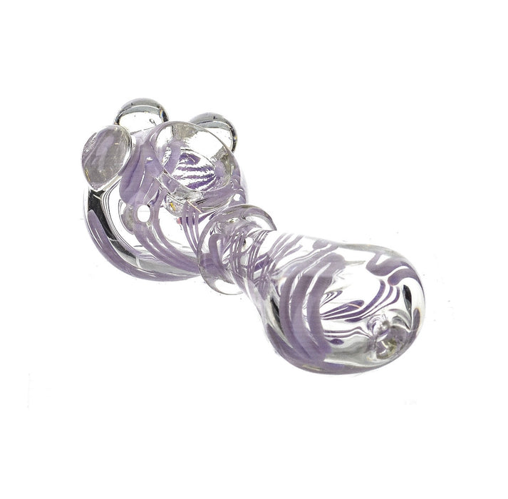 4.5" Slime Twisted Color Flat Mouth Hand Pipe - SmokeZone 420