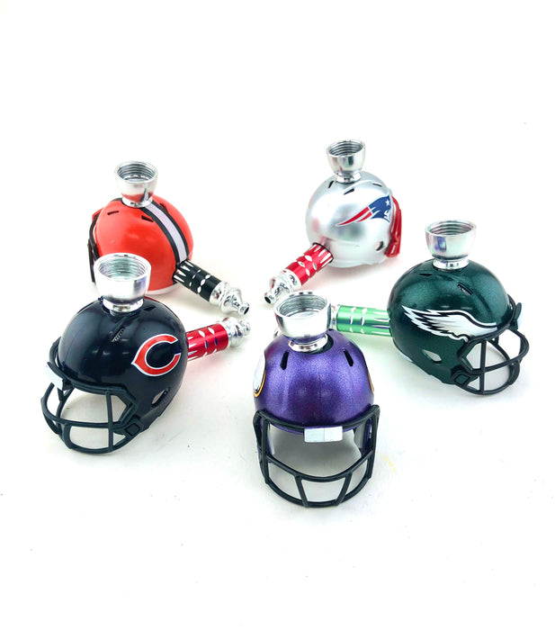 3.5" Football Helmet Metal Pipe - SmokeZone 420