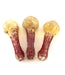 4.5" Fumed Polka Dot Head Red Fit Hand Pipe - SmokeZone 420