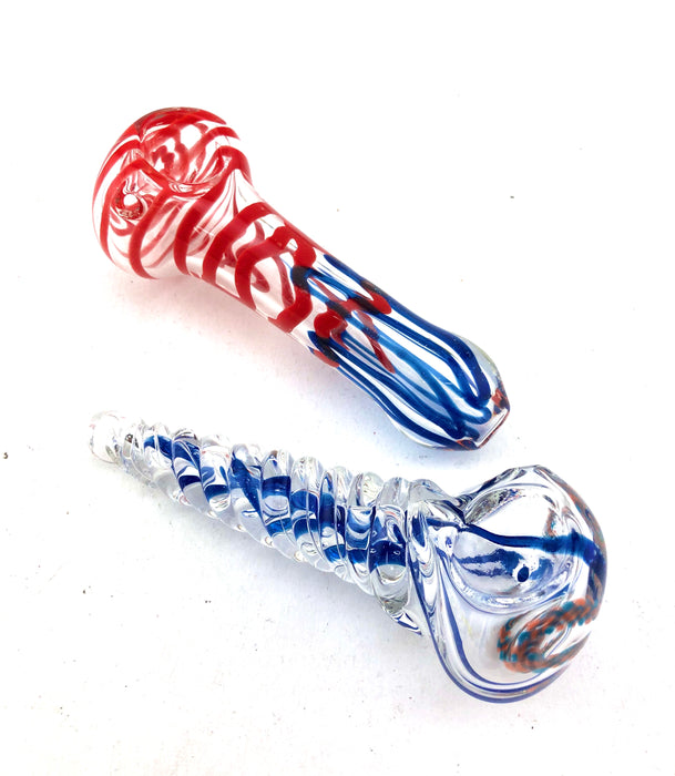 4" Assorted Design Hand Pipes - SmokeZone 420