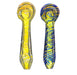 5.5" Narrow Body Twisted Color Fumed Spoon Pipe - SmokeZone 420
