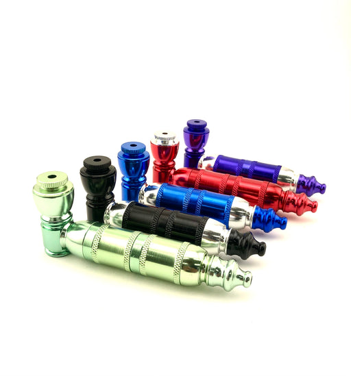 4" Full Color Extended Metal Pipe (5 Pack) - SmokeZone 420