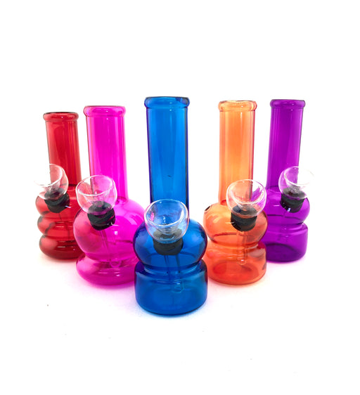 5" Transparent Solid Color Mini Water Pipe - SmokeZone 420