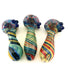 5" Triple Side Beaded Color Twisted Hand Pipe - SmokeZone 420