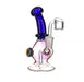 7" Rose Gold Body Blue Mouth Dab Rig - SmokeZone 420