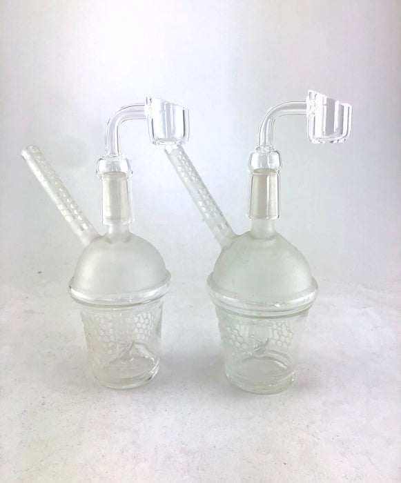 6" Frosted Soda Cup Dab Rig - SmokeZone 420