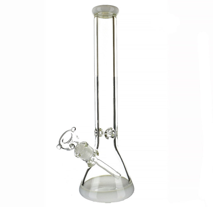 16" 9mm Color Mouth & Base Beaker Water Pipe - SmokeZone 420
