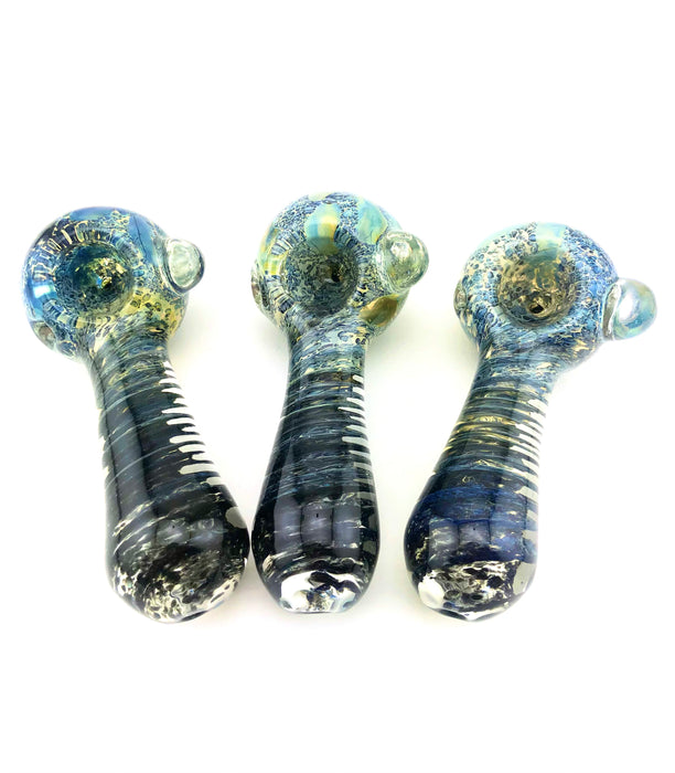 5" Inside Twisted Frit Glass Hand Pipe - SmokeZone 420