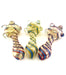 5" Triple Beaded Fumed Twist Color Hand Pipe - SmokeZone 420