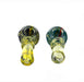 3.5" Double Ring Frit Head Fumed Spoon Pipe - SmokeZone 420