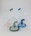 7" Double Base Bent Mouth Shower Perc Dab Rig - SmokeZone 420