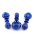 3.5" Blue Double Ring Air Pocket Hand Pipe - SmokeZone 420