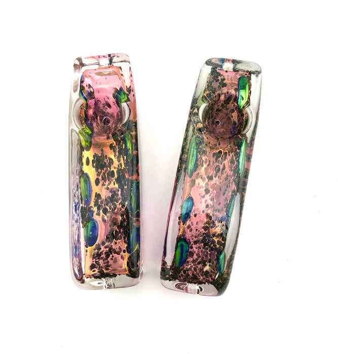 4" Inside Frit Electric Fumed Block Hand Pipe - SmokeZone 420